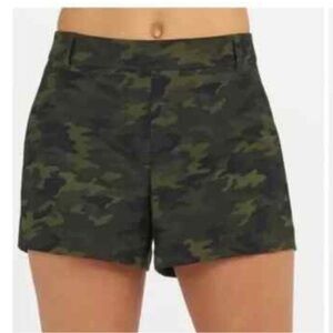SPANX Green Camo Athletic Shorts